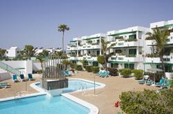 Lanzarote - Canary Islands - scuba diving holiday. Nazaret Apartments swimming pool area.